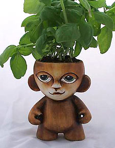 Basil terracotta planter from Michigan Ceramics