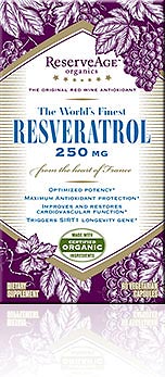 Organic Resveratrol from ReserveAge Organics