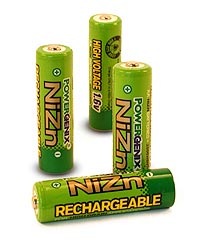 PowerGenix Nickel Zinc Rechargeable AA Batteries