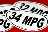 MPG Stickers-show off your fuel efficiency