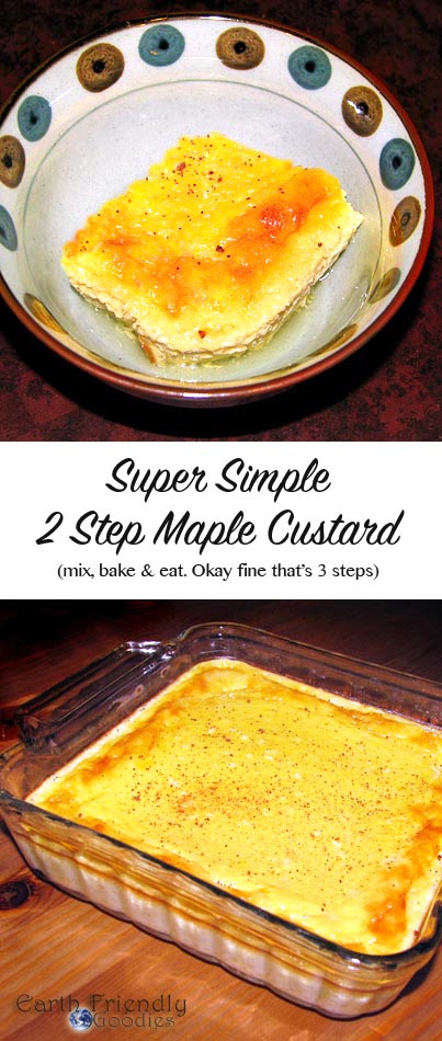 easy maple custard recipe