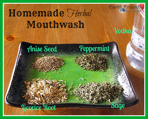 homemade herbal mouthwash